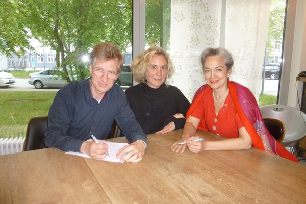 v.l.n.r: Roland Kuhne, Kathrin Berger, Irina Wanka